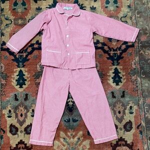 Sweet Dreams Red Plaid Checkered Pajama Set 5T